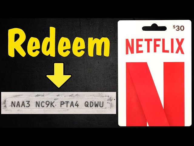 Gift card code netflix