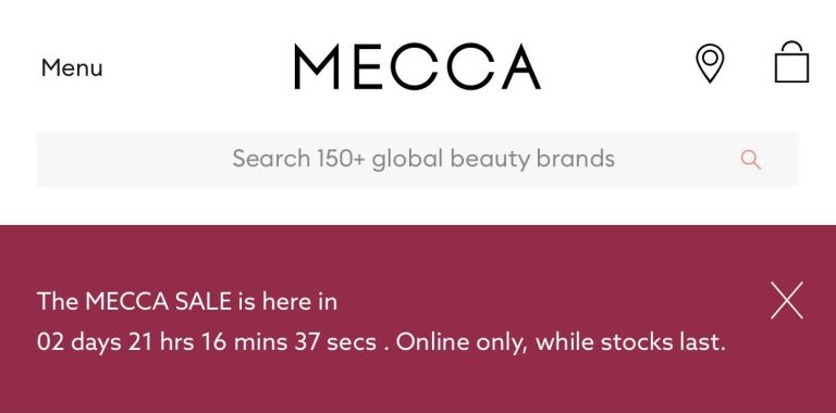 Mecca beauty sale