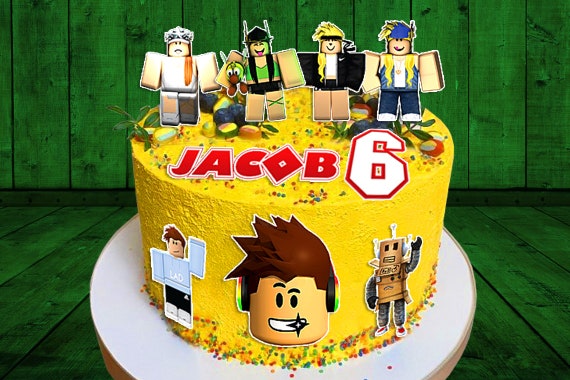 Roblox edible cake topper